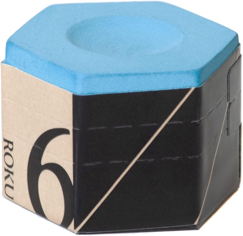 KAMUI ROKU Pool cue Billiard Chalk - Blue - with Chalk Holder - Image 3